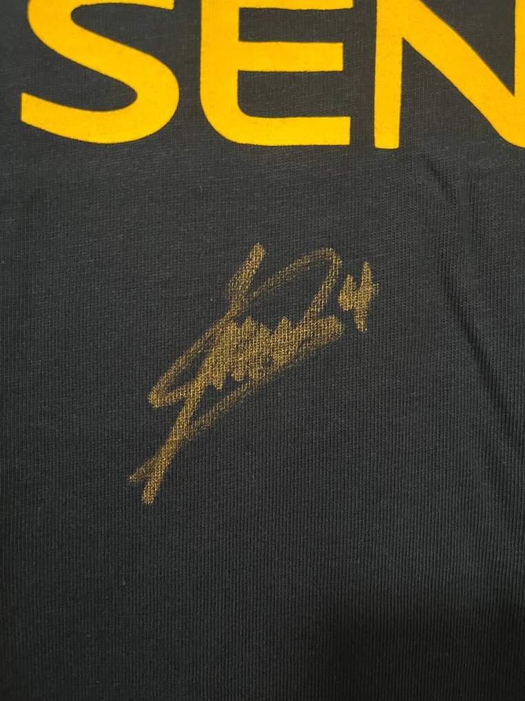 Senna Collection - Charles Leclerc - Lando Norris - Sebastian Vettel - Autographed - T-shirt #4.3