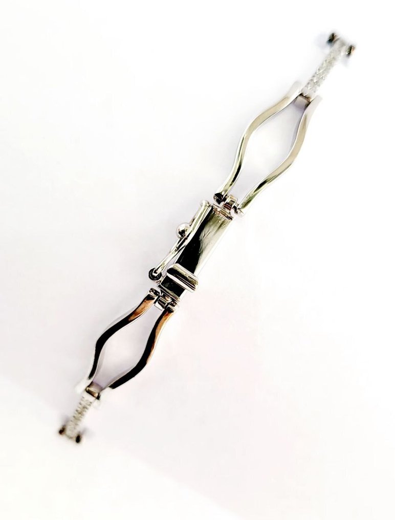 Βραχιόλι - 18 καράτια Λευκός χρυσός - 0.85ct. tw. Διαμάντι (Φυσικό) - Κατασκευασμένο στην Ιταλία #2.1