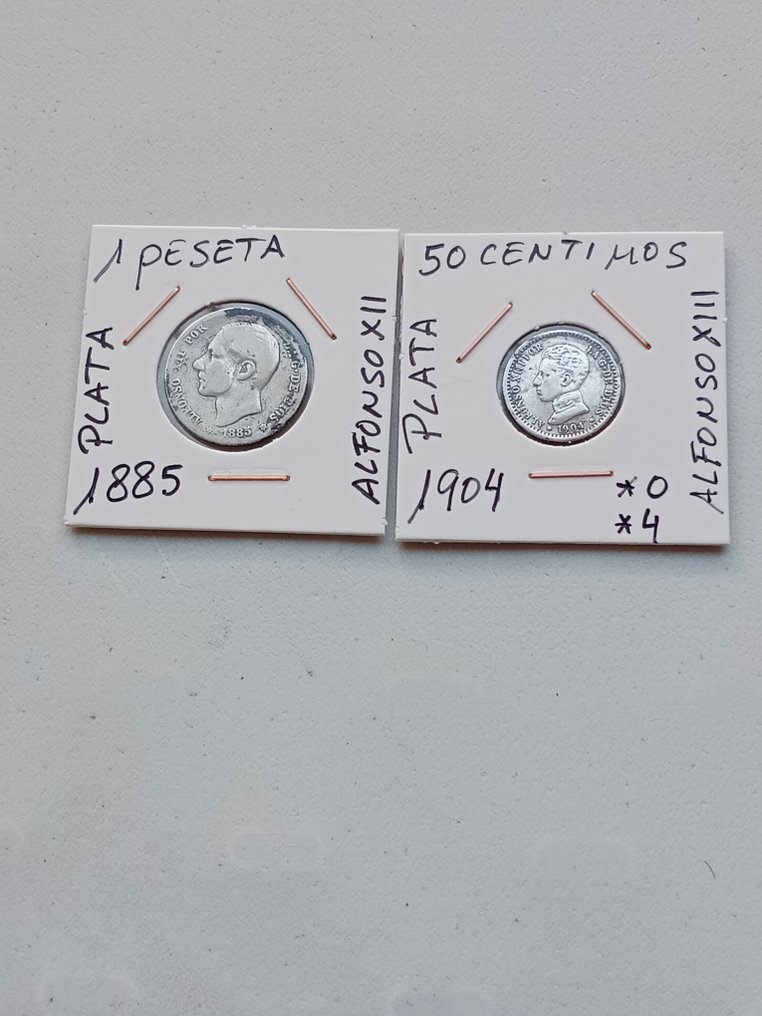 Espanha. Peseta 1870-2001 (Sem preço de reserva) #1.0