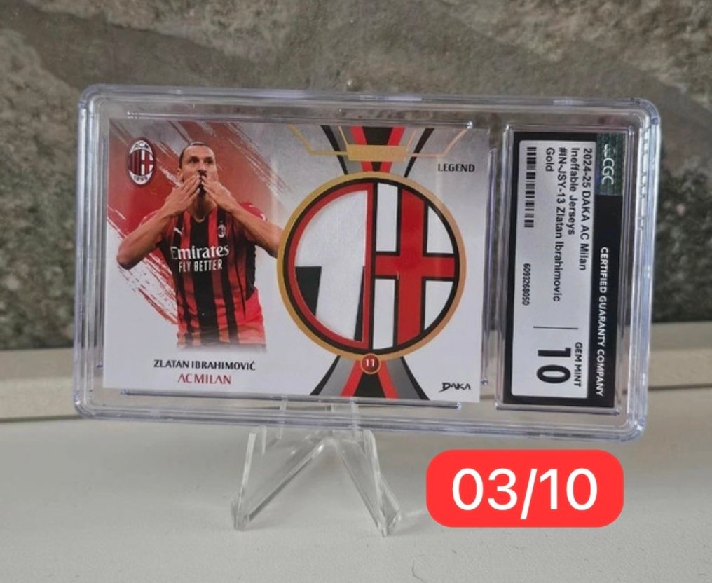DAKA Daka Zlatan Ibrahimovic/10 Patch - CGC 10 - 1 Card - Casi impecable (CI) #1.0