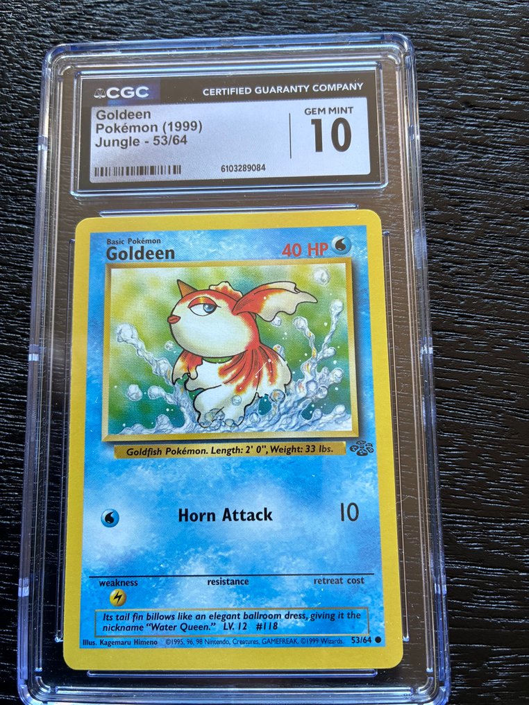 Pokémon - 3 Graded card - Goldeen, Haunter, Dewgong 閃卡, 壓膜 - CGC 10 #2.1