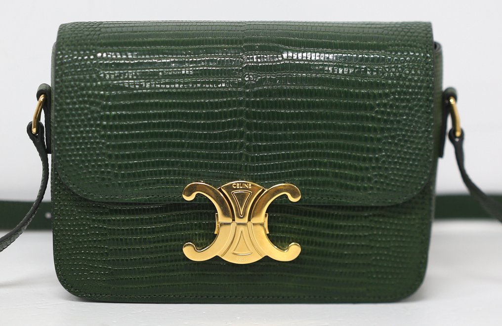 Céline - Teen Triomphe Lizard - Crossbody väska #3.2