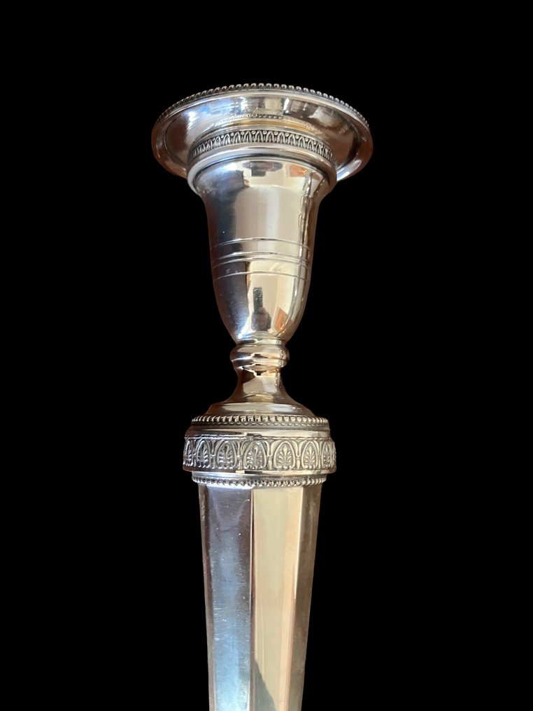 Kerzenhalter (2) - .800 Silber - Paar großer Kerzen #3.2