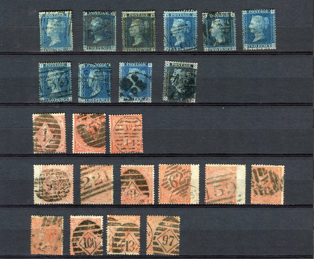 Grã-Bretanha  - Seleção - Queen Victoria - Números de placa #2.1