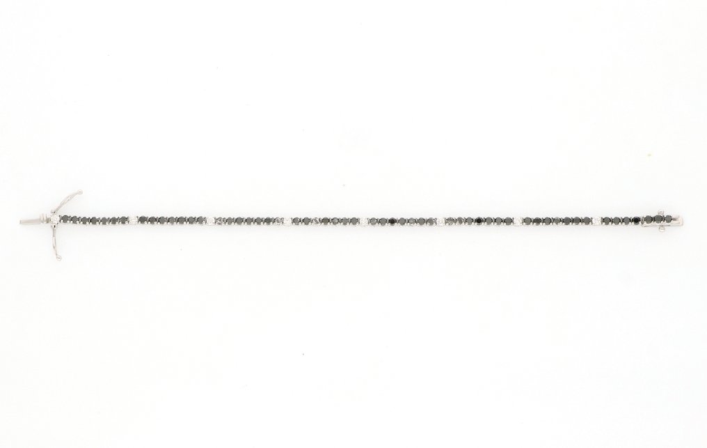 χωρίς τιμή ασφαλείας - Βραχιόλι - 18 καράτια Λευκός χρυσός Διαμάντι (Φυσικό) - Διαμάντι #4.3