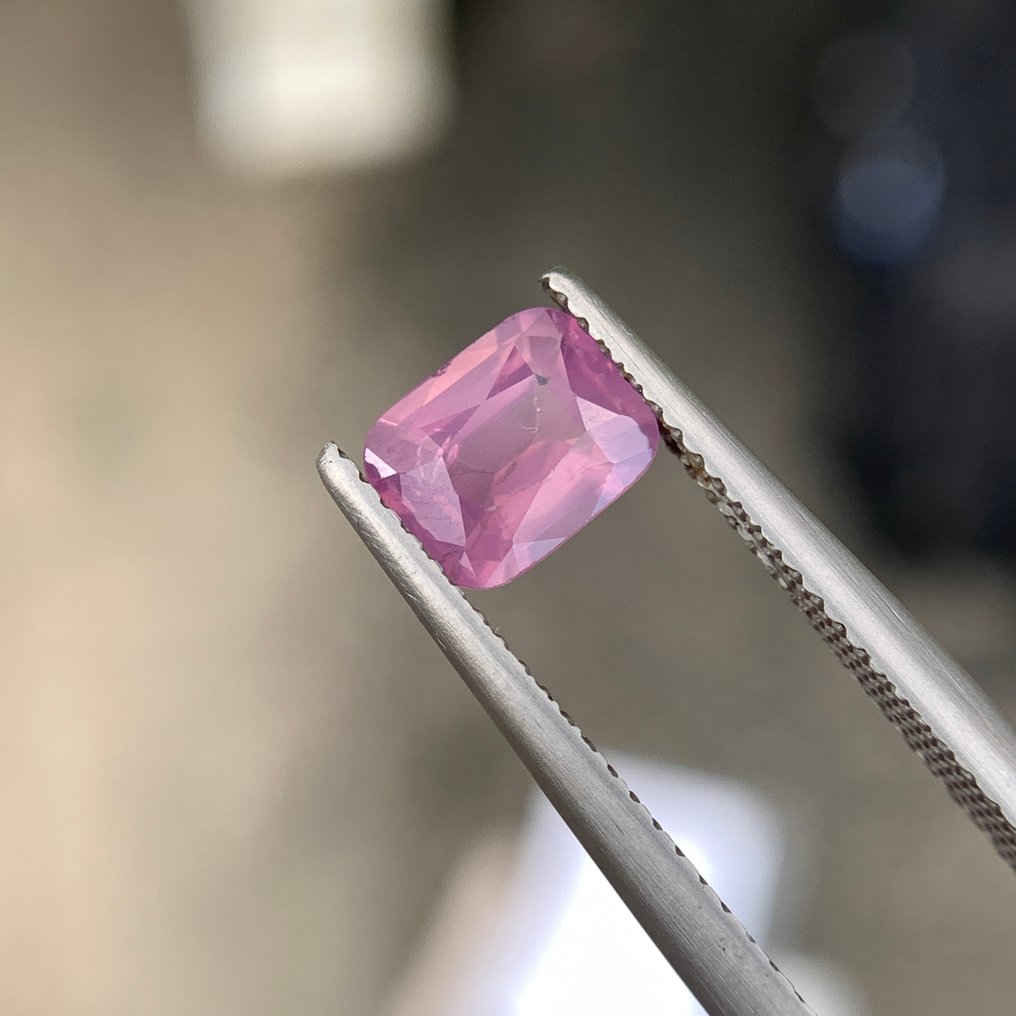 没有保留价 - 1 pcs  粉色, 紫色 尖晶石  - 1.22 ct - 国际有色宝石协会（ICA GemLab） #1.0