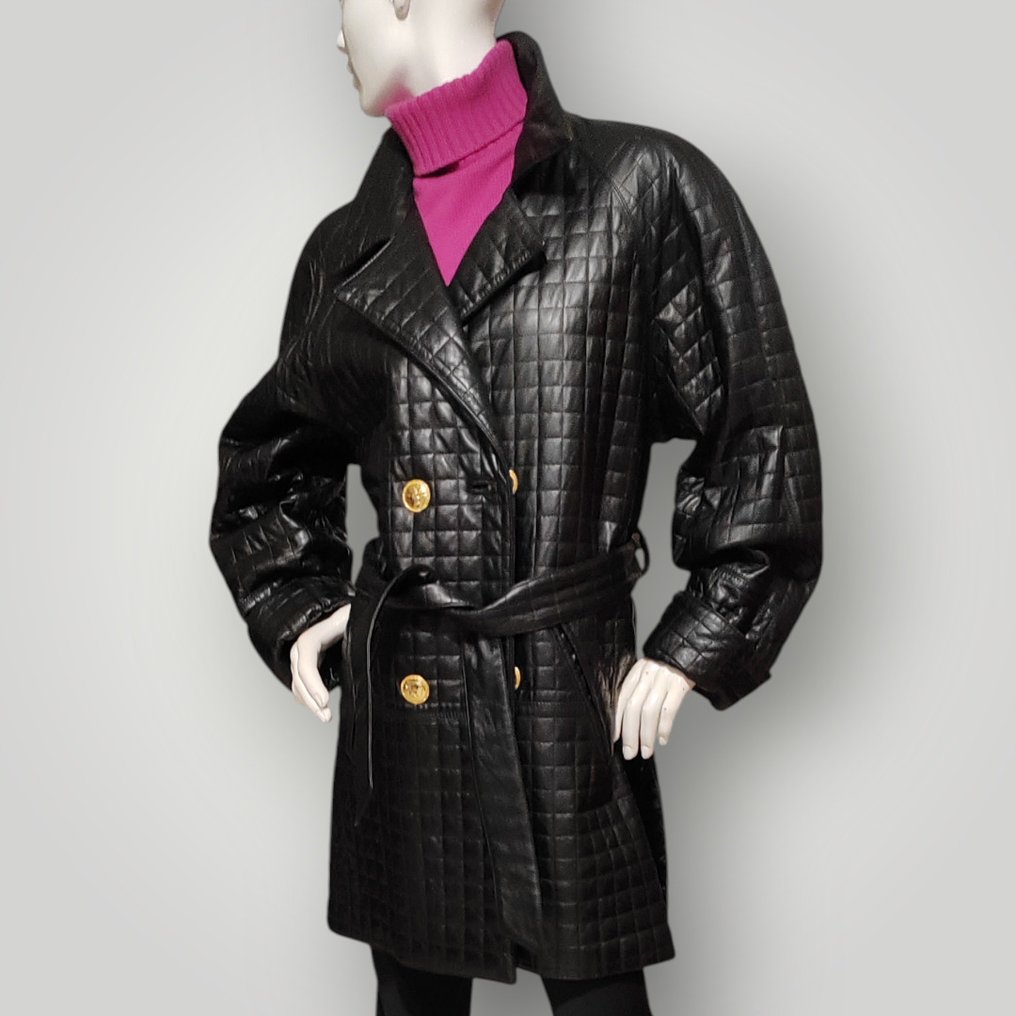 CHIERI- Size IT46 - vera pelle - Trenssitakki - Uudet lapulliset #3.2