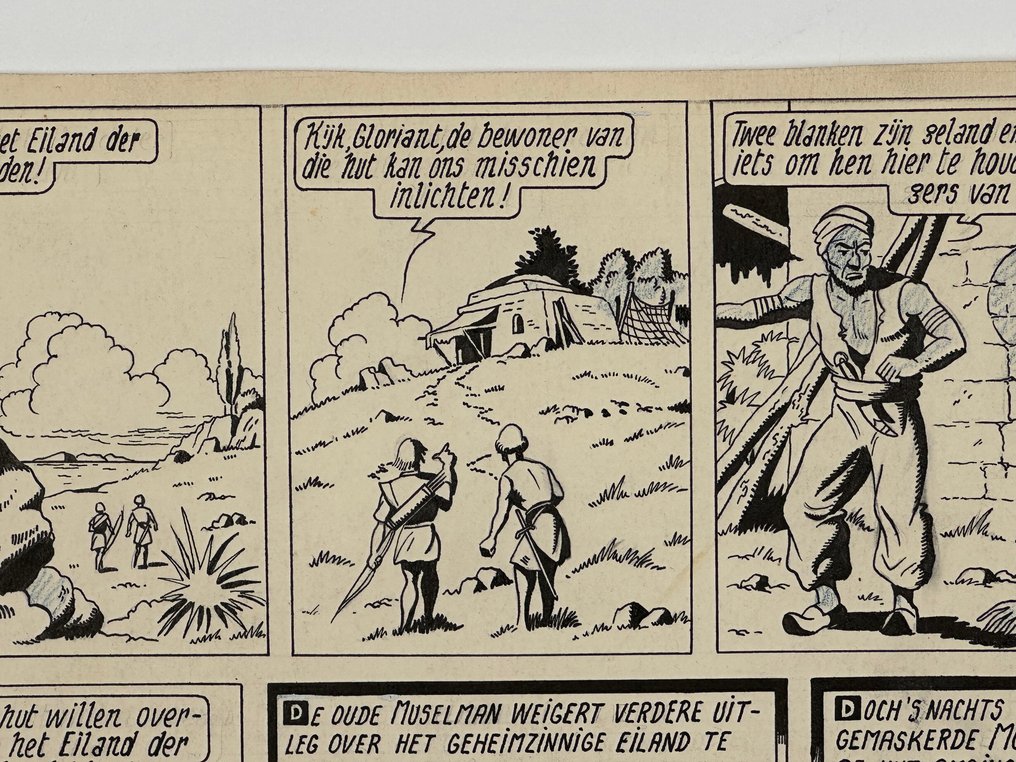 Vandersteen, Willy - 1 Original page - Ridder Gloriant - 1950 #4.3