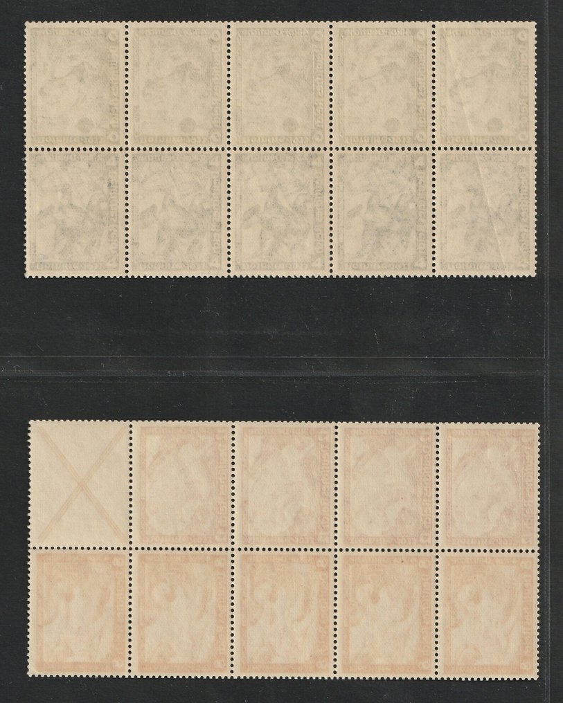 Γερμανική Αυτοκρατορία 1928 - Καλύτερα συνδυαστικά τυπώματα. - Michel combinatie-blaadjes uit postzegelboekjes #1.0