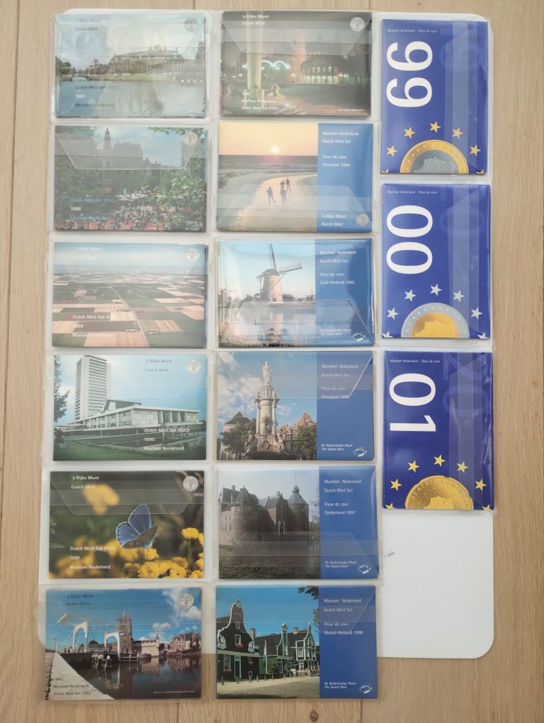 Niederlande. Mint set 1987-2001  (Ohne mindestpreis) #1.0