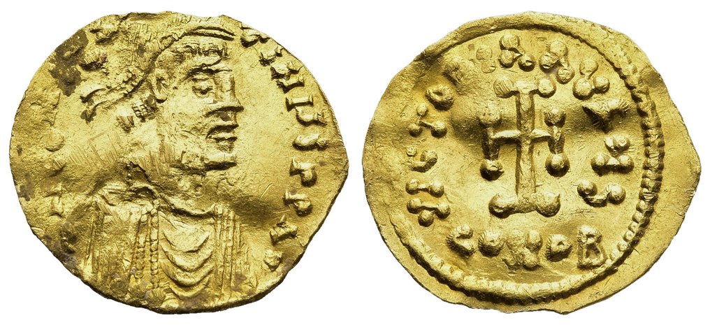拜占庭帝国. 赫拉克留斯 （ 610-641）. Tremissis Konstantinopel #2.1