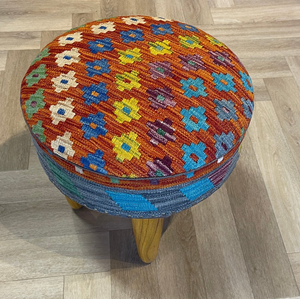 Kelim毯 - （未使用）手工编织 - 羊毛 - 色彩丰富的Kelim - 全新 - 未使用 - 小地毯 - 48 cm - 48 cm #1.0
