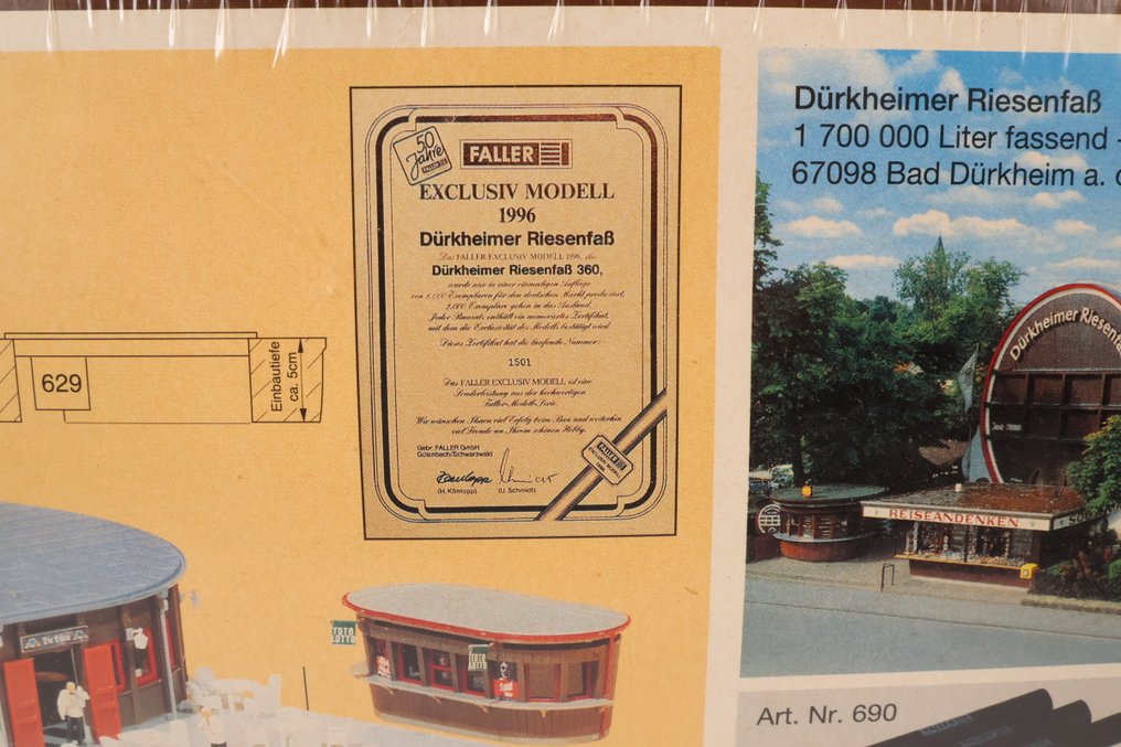 Faller H0 - 360 - 模型火車建造工具 (1) - 组装套件‘大桶 Dürkheimer’，豪华模型 1996 #4.3