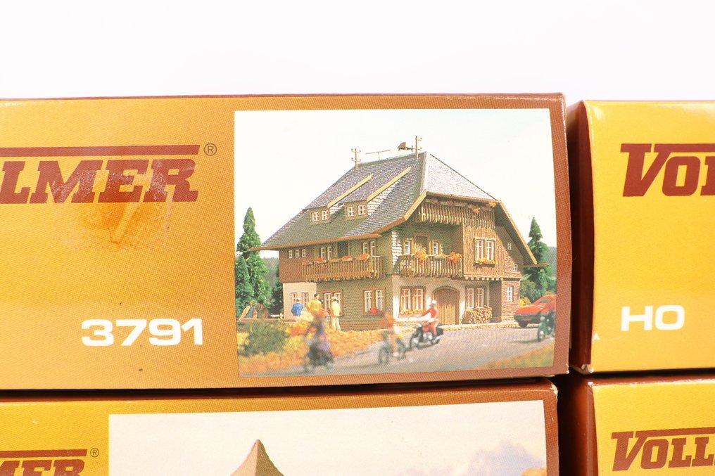 Vollmer H0轨 - 3791/3792/3706/3707 - 模型火车拼搭套件 (4) - 四个阿尔卑斯山/黑森林建造套件 #4.3