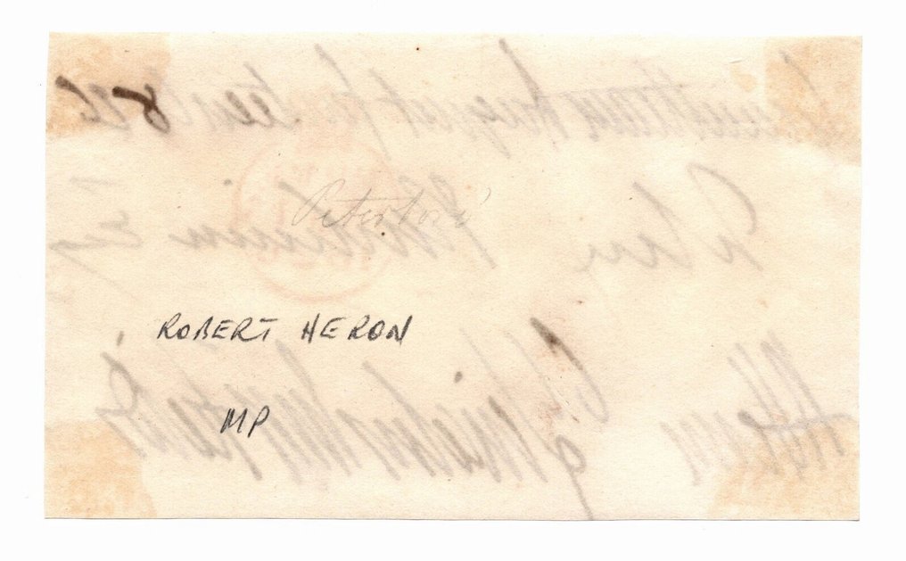 Grã-Bretanha 1826/1826 - Sir Robert Heron, 2º Baronet (1765–1854) #2.1