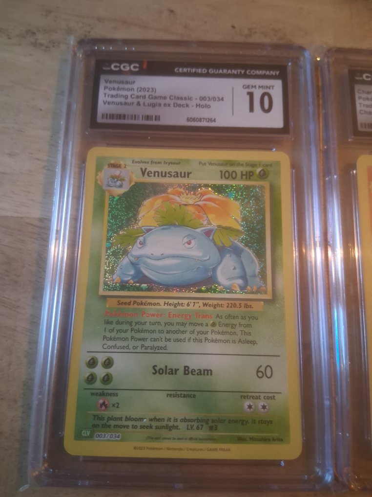 Pokémon - 3 Graded card - Pokémon - Charizard, Blastoise, Venusaur 003/034 Foil - CGC 10 #3.2