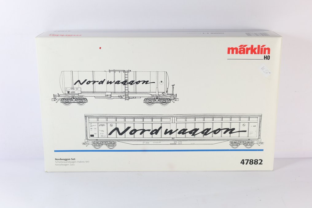 Märklin H0 - 47882 - Σετ τρένου μοντελισμού μεταφοράς εμπορευμάτων (1) - Σετ 2 τεμαχίων 'Danzas'. - SJ #1.0