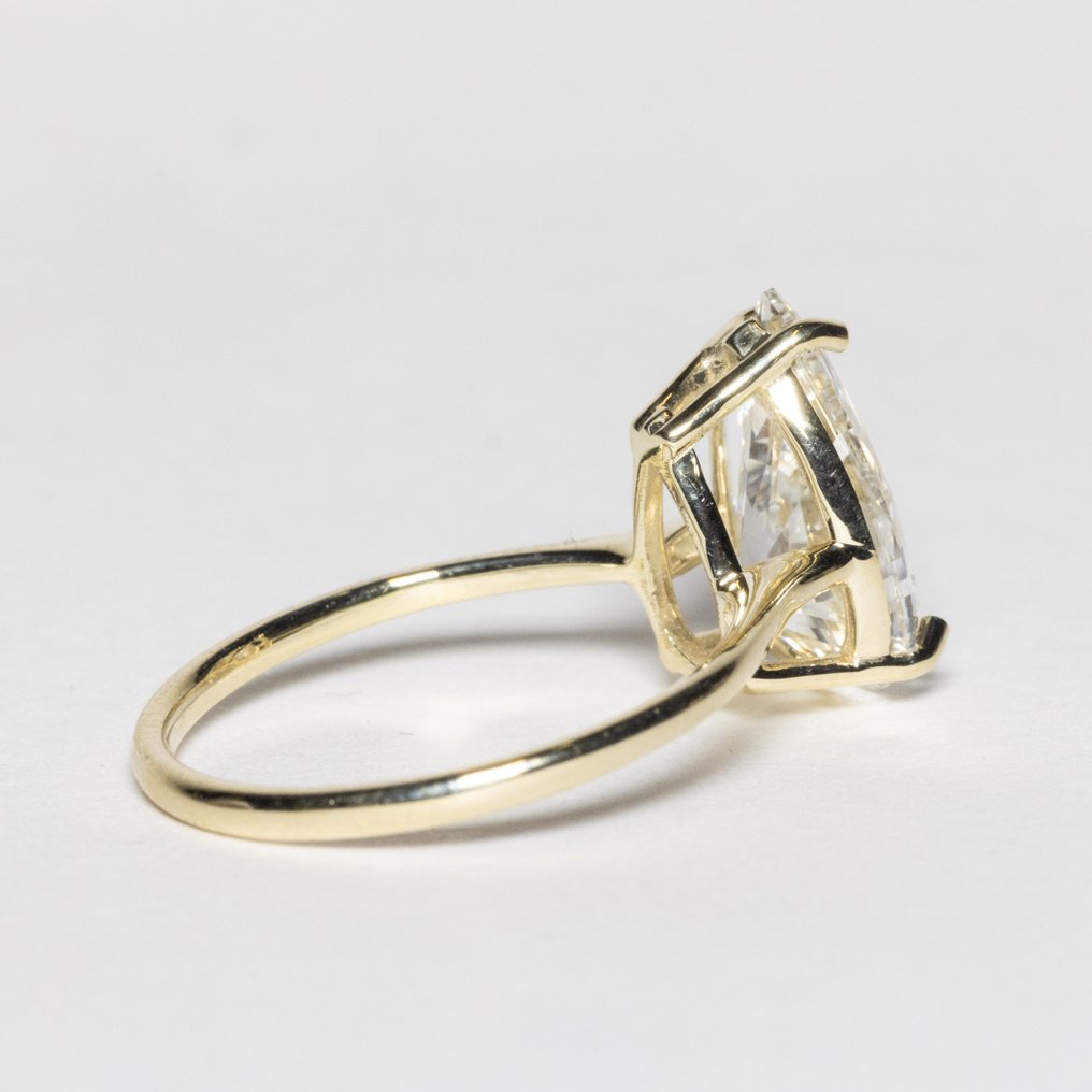 Ingen mindstepris - Forlovelsesring - 14 karat Gulguld -  3.04ct. tw. Diamant (Laboratoriedyrket) - F VS1 2EX #4.3