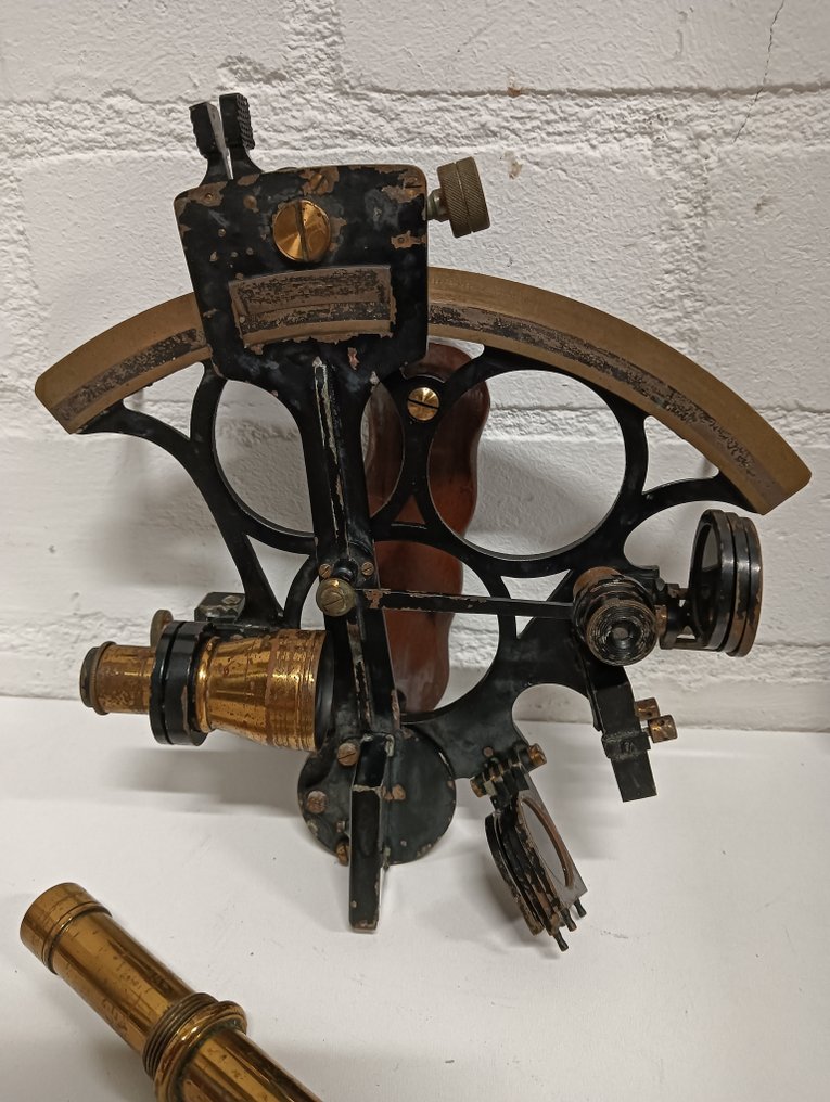 Sextante - Latão, Madeira, Aço #2.1