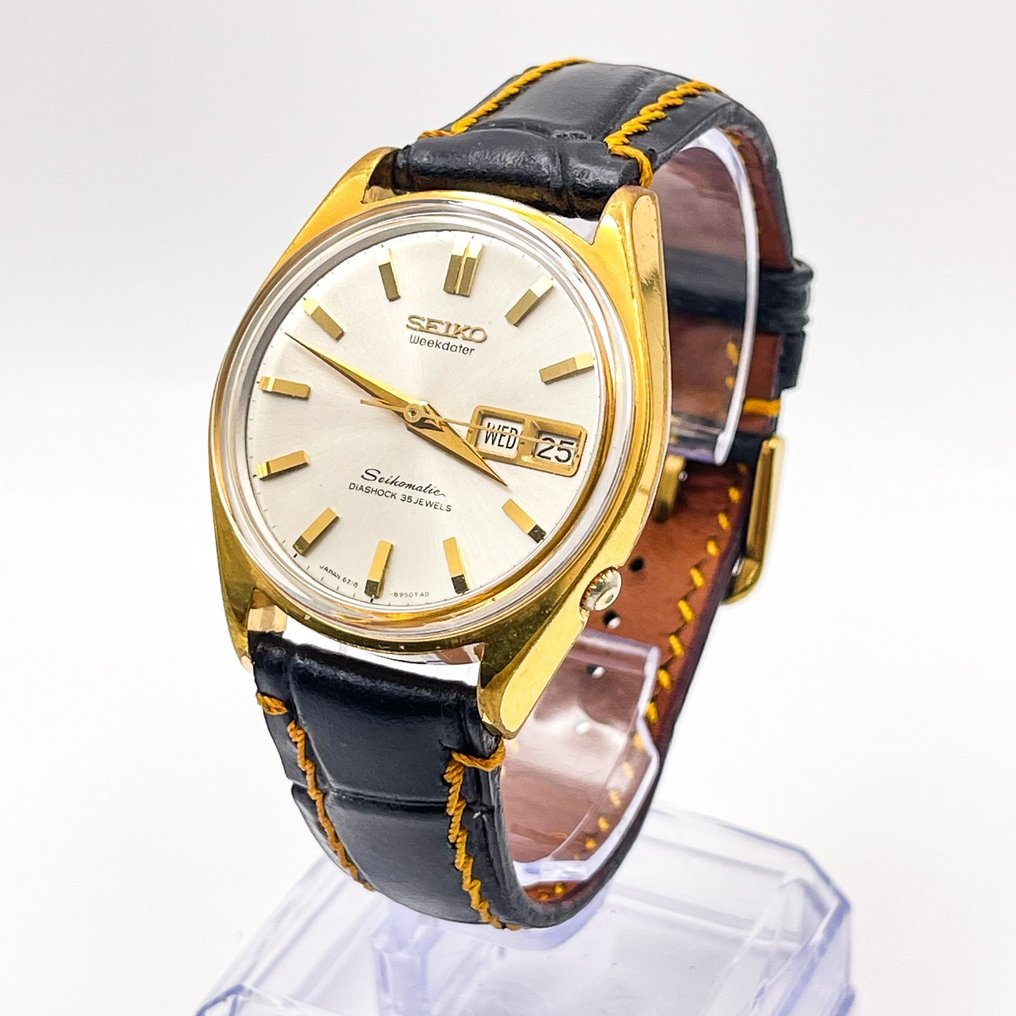 Seiko - Seikomatic Weekdater 金月 (Kintsuki) – Golden Moon - Ingen reservasjonspris - 6218-8950 - Herre - 1965 #1.0