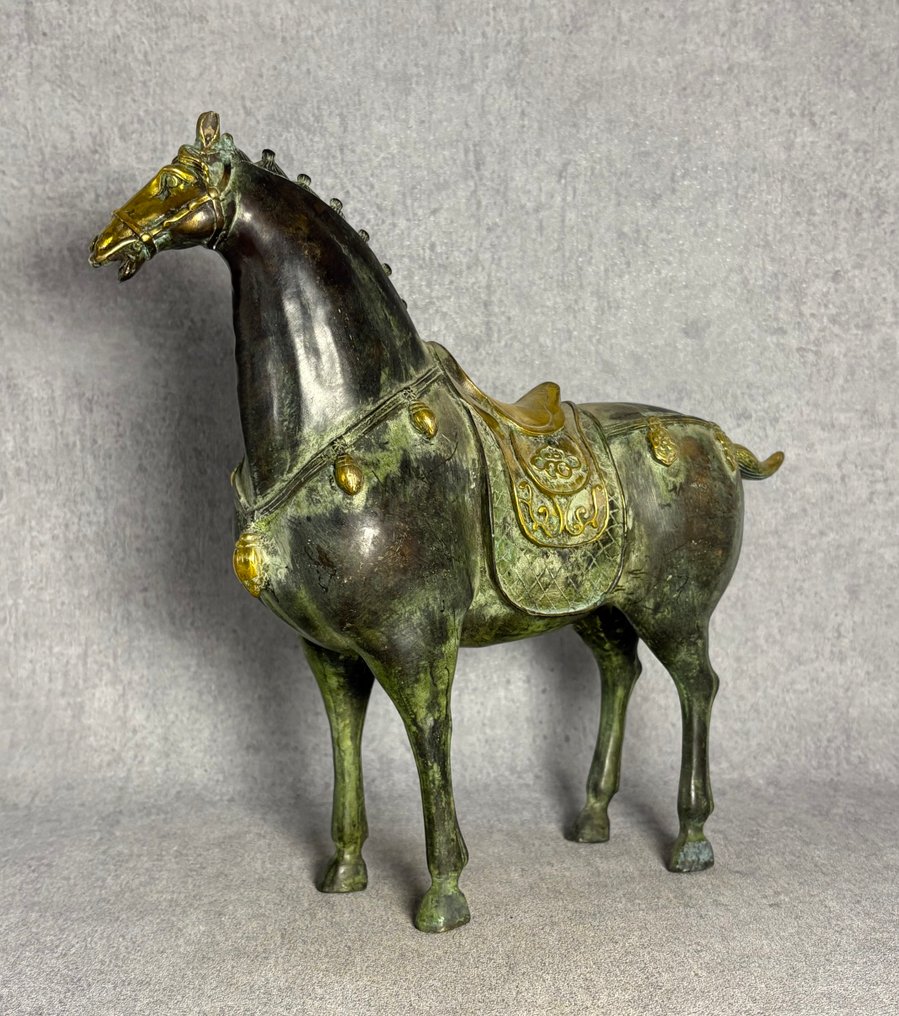 Άγαλμα, Uniek paard - 28.5 cm - Μπρούντζος #1.0