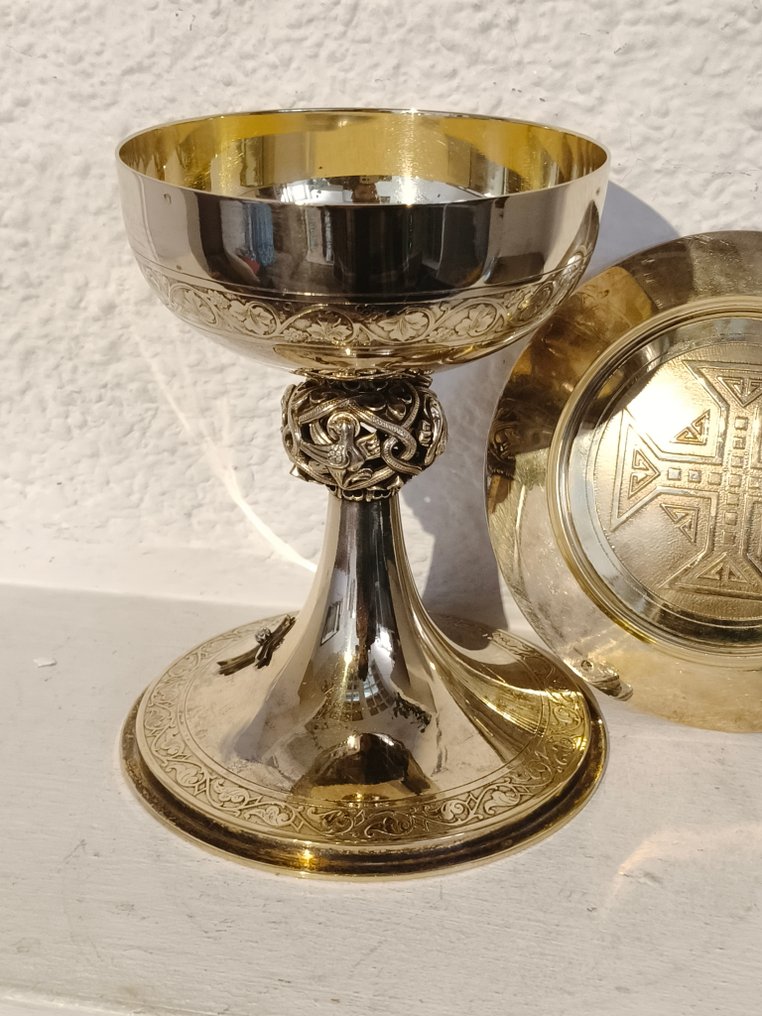 圣杯 - .950 银 - Vermeil 新罗马式 #3.2