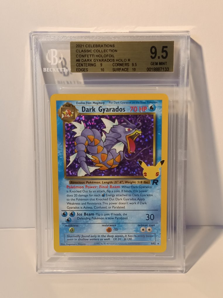 Pokémon - 1 Graded card - Léviator - Beckett 9.5 - Sword & Shield - Celebrations #2.1