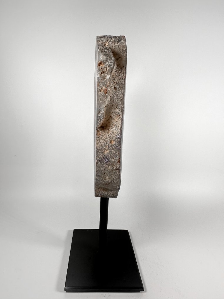 玛瑙配岩晶簇晶洞，置于底座上 晶球 - 高度: 250 mm - 宽度: 130 mm- 1253 g #4.3