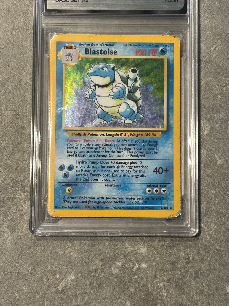 Pokémon - 1 Graded card - Blastoise 初版 - GG 1 - WOTC - 签名卡已认证并评级 #2.1