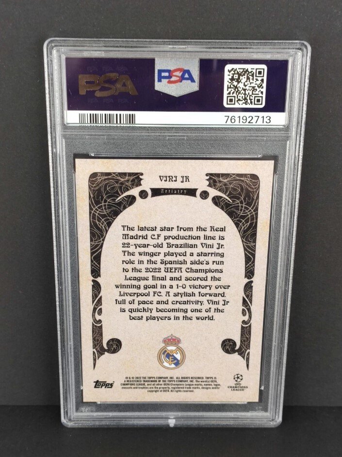 2022/23 Topps Deco Uefa Vini Jr. Artistry - PSA 10 - 1 Graded card #1.0