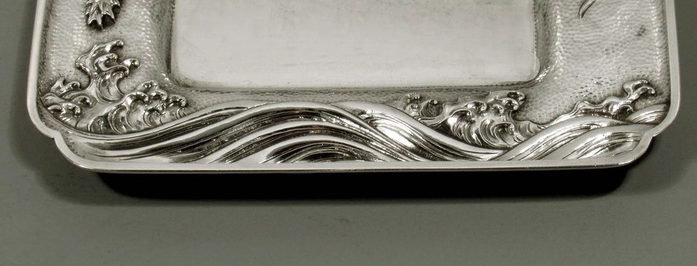 Arthur & Bond - Tálca - .925 ezüst - Japán sárkány tálca #3.2