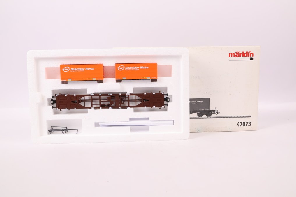 Märklin H0 - 47073 - Τρένο μοντελισμού μεταφοράς εμπορευμάτων (1) - Καρότσι μεταφοράς 'Gebrüder Weiss' - ÖBB #3.2