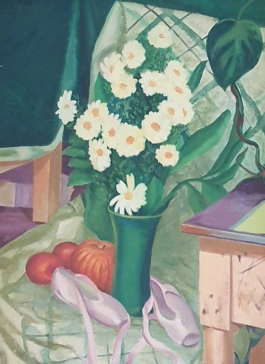 A.S. BORICHERSKY(XX) - Still Life with Daisies #1.0