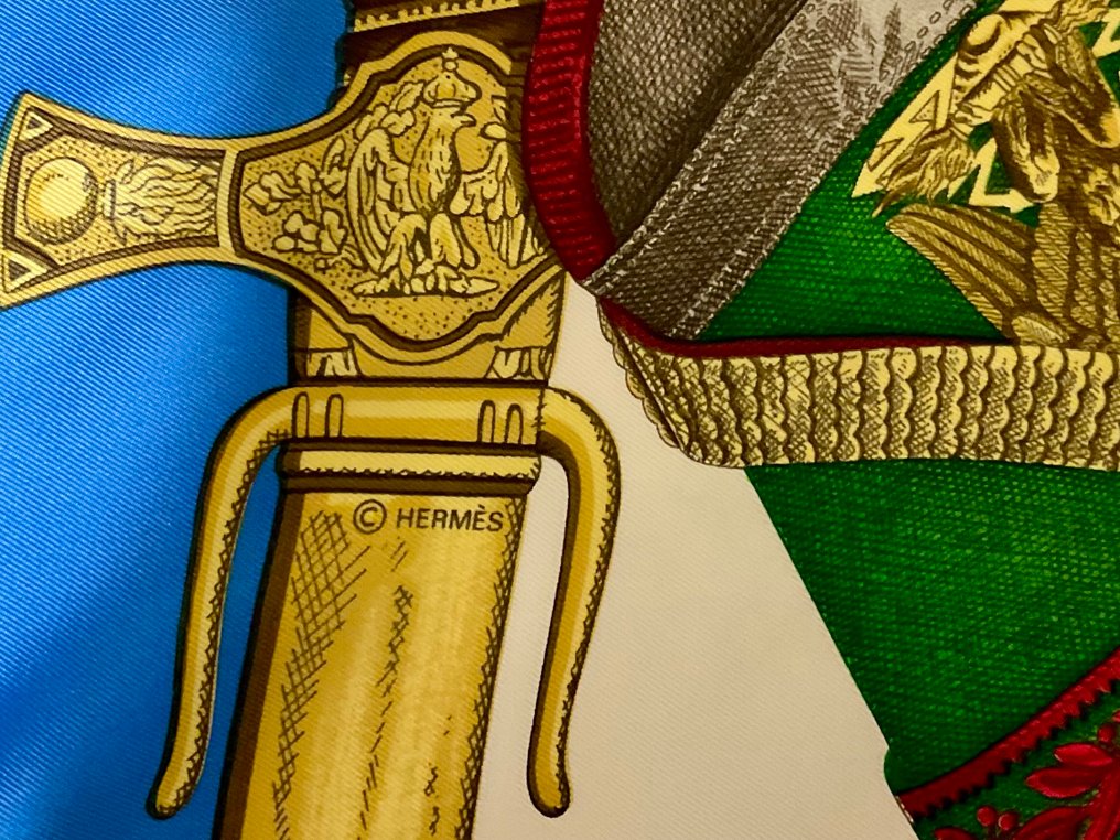 Hermès - Hermès “Grand Uniforme” Carré 90 – Iconic Imperial Military Design by Philippe Ledoux – Vintage - Sciarpa #2.1