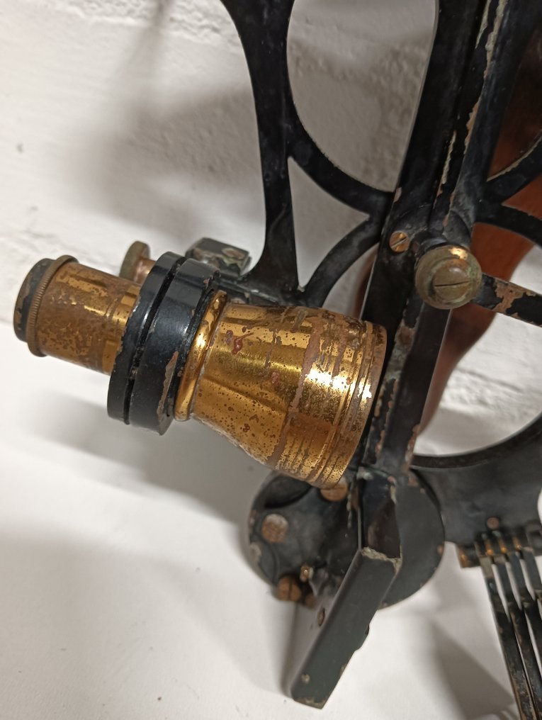 Sextante - Latão, Madeira, Aço #4.3