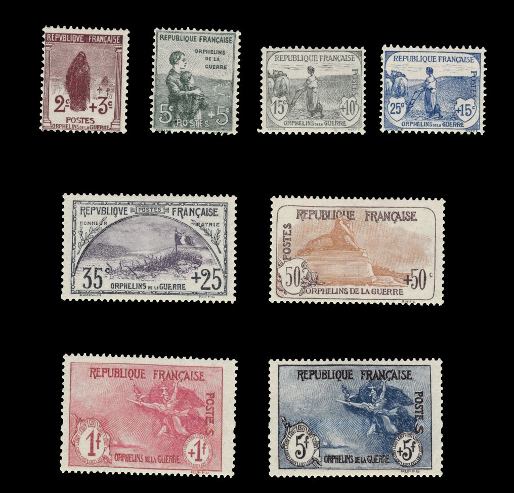 Frankrike 1922 - krigsbarn - 144/151 #1.0