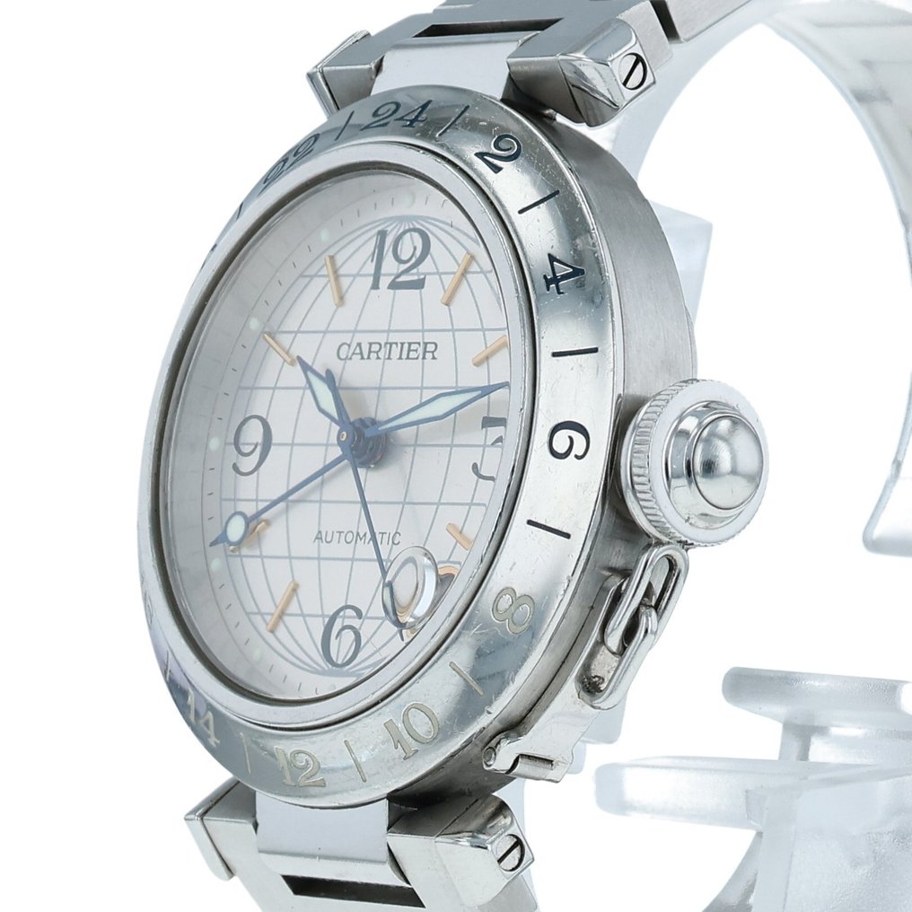 Cartier - Pasha C GMT Date - Ingen reservasjonspris - W31029M7 - Unisex - 2000-2010  #3.2
