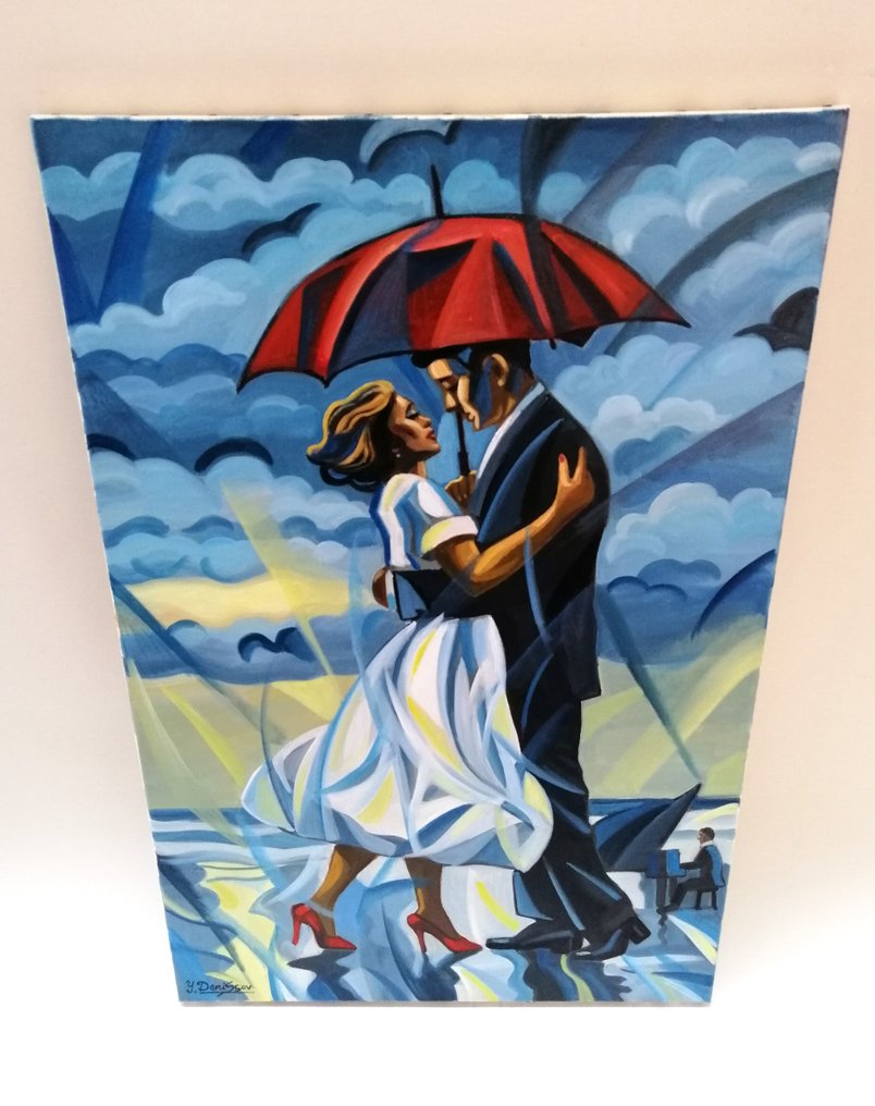 Yuri Denissov - Amoreux sous un parapluie. Large #3.2