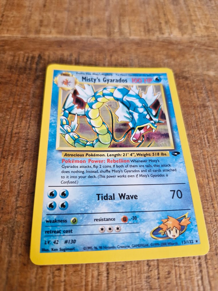Pokémon - 1 Card - Misty's Gyarados 13/132 Foil - WOTC - Gym Challenge #2.1