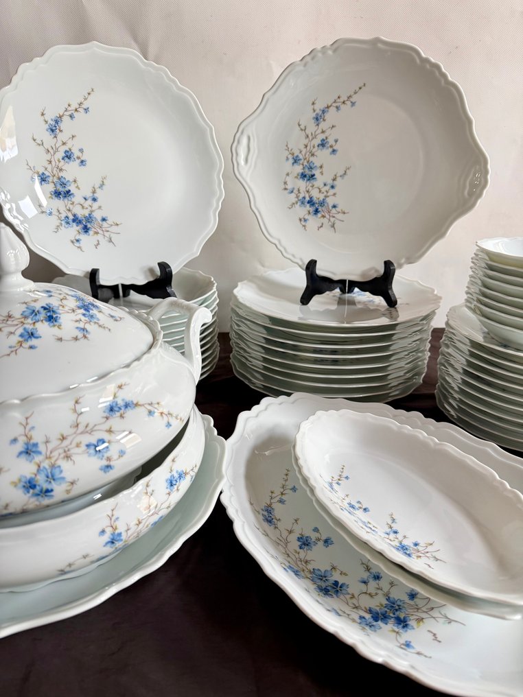 Limoges - Jammet - Seignolles - Dinner set (50) - VINCI,  French Elegance - Bohemian - Exclusive Art de Table #1.0