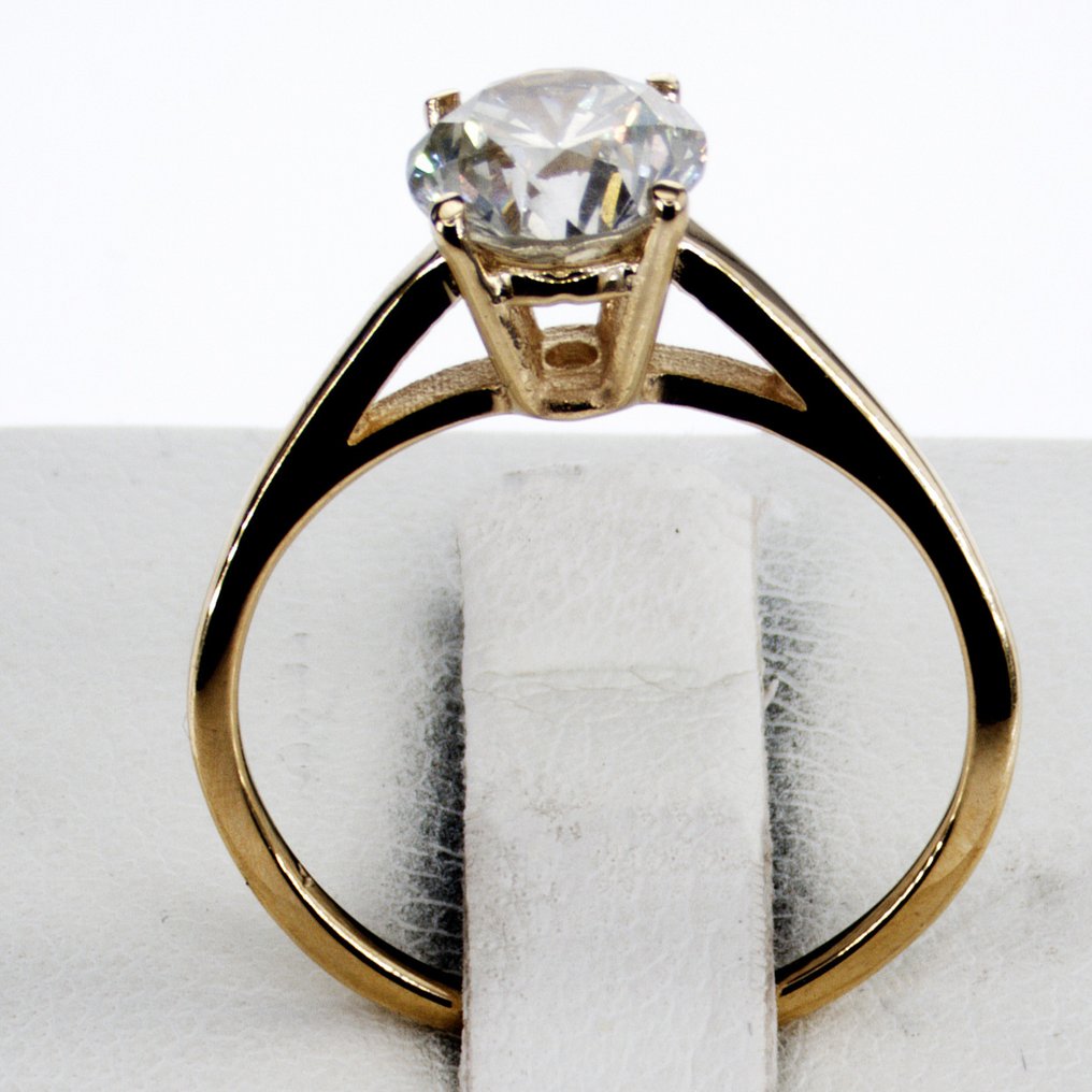 χωρίς τιμή ασφαλείας - Δαχτυλίδι αρραβώνων - 14 καράτια Κίτρινο χρυσό -  1.17ct. tw. Διαμάντι (Φυσικό) #1.0