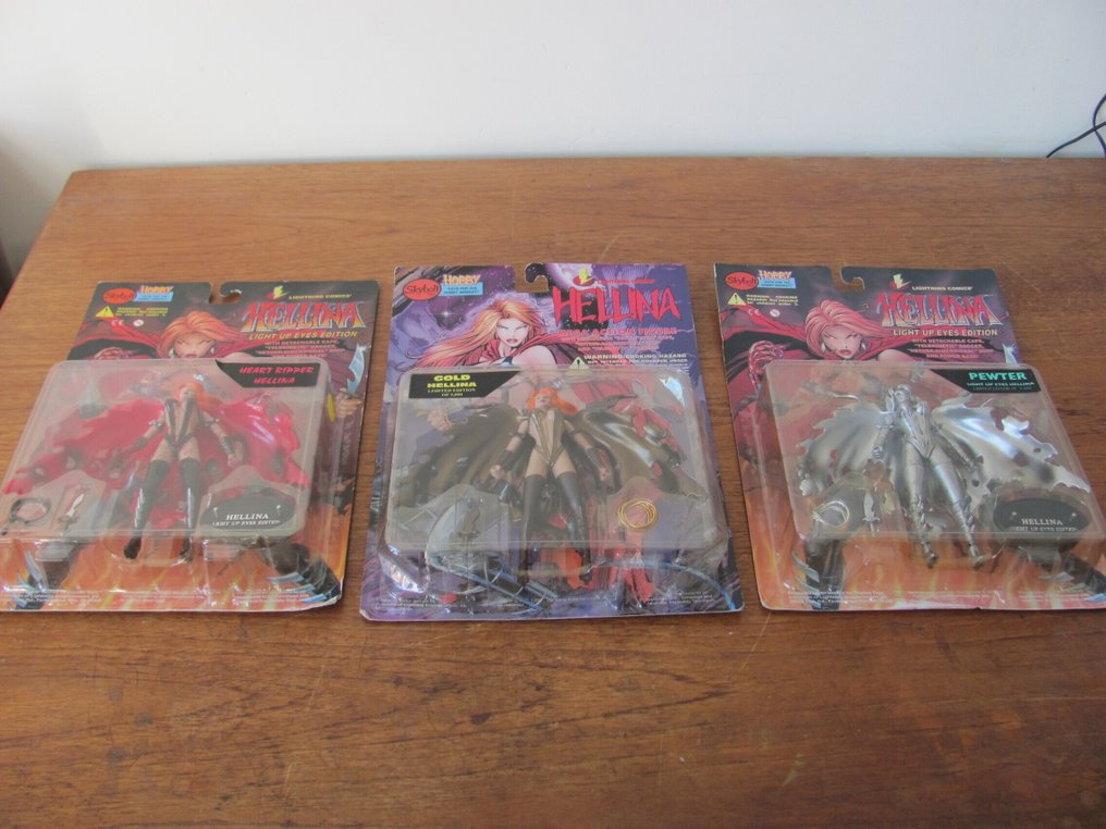 Skybolt - 戰士玩偶 Gold Hellina limited edition- Pewter limited edition-Heart ripper Hellina - 1990-2000 - 美國 #4.3
