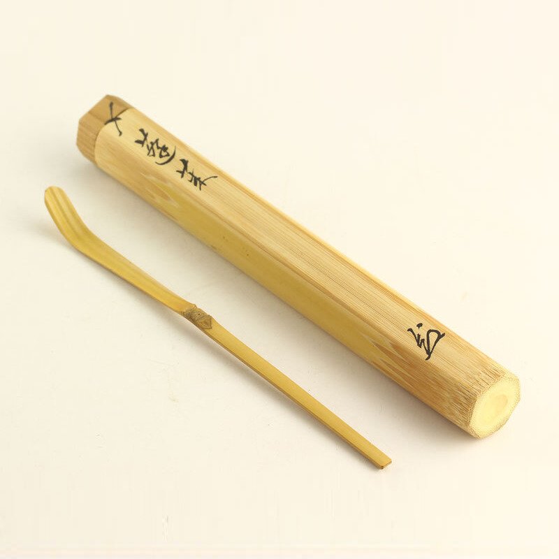 竹制茶勺（茶杓）“宝莱”铭文，由山口大地在大德寺高林院所题。 - 竹 - Yamaguchi Daichi / 山口大痴 (1914 — 1985) - 日本 - 昭和年代(1926-1989) #1.0
