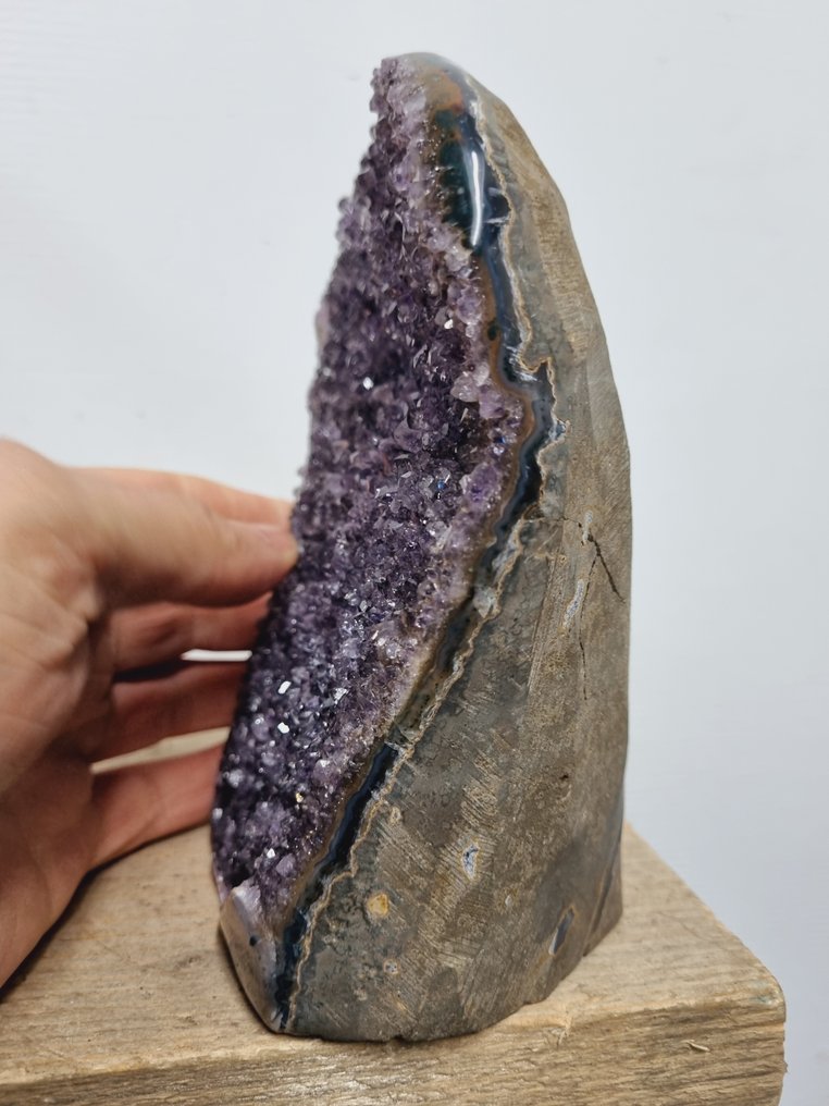 高品质 - 大紫水晶 簇 - 高度: 160 mm - 闊度: 117 mm- 1826 g #3.2