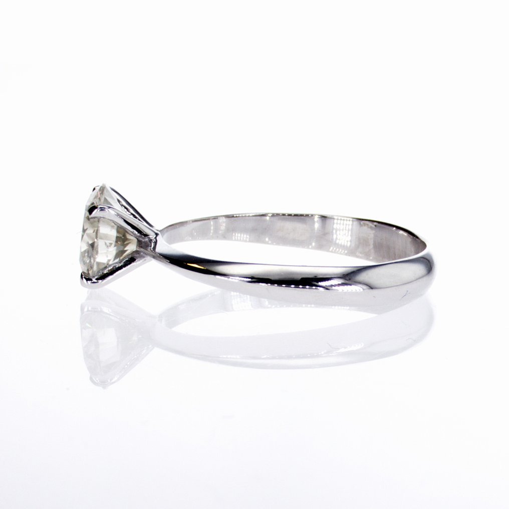 χωρίς τιμή ασφαλείας - Δαχτυλίδι αρραβώνων - 14 καράτια Λευκός χρυσός -  1.04ct. tw. Διαμάντι (Φυσικό) #3.2