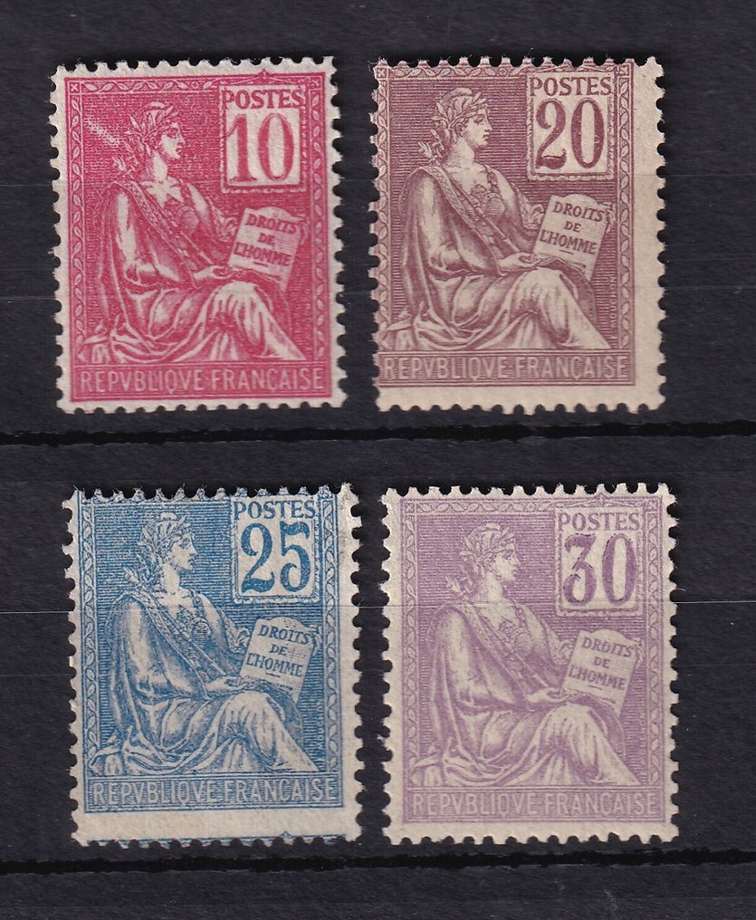 France 1900 - sans charnière, type I, série complète - Yvert n°112/115 #1.0