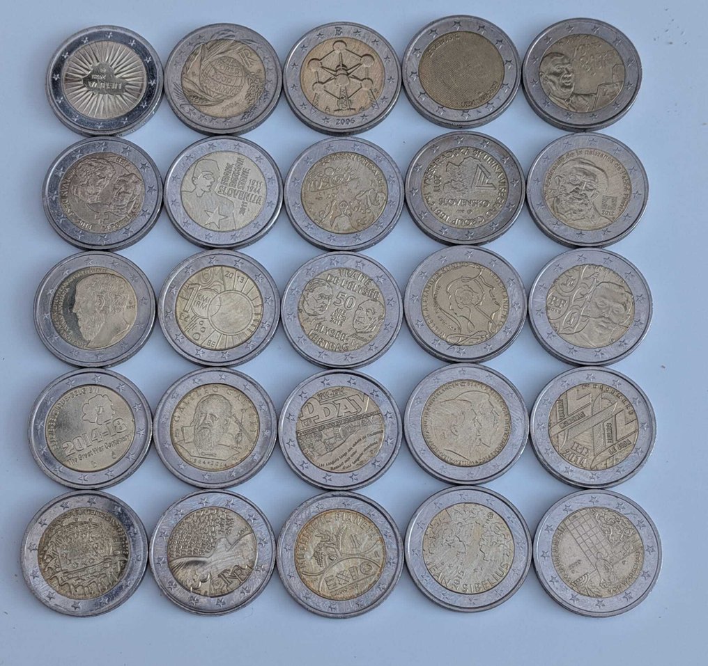 欧洲. 2 Euro 2004/2025 (25 stuks)  (没有保留价) #1.0