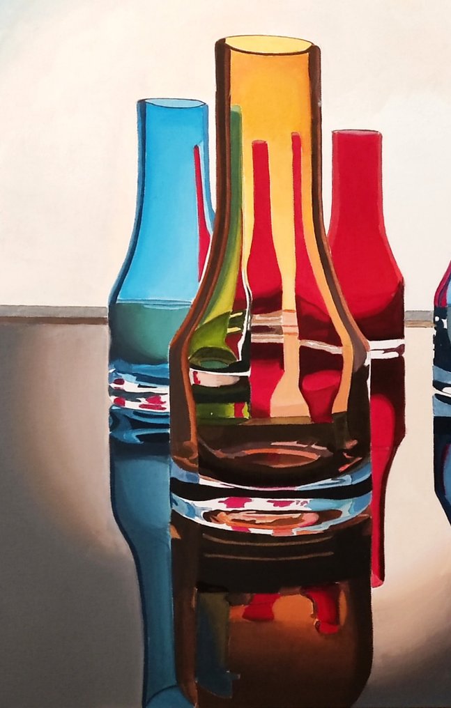 Antonio Perotti - Still Life Vasi in cristallo #4.3