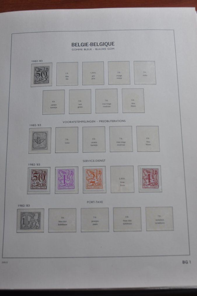 Belgien - Samling med bl.a. pubber, forudstemplede, jernbaner, serier, rullemærker, postfrisk og meget mere #1.0