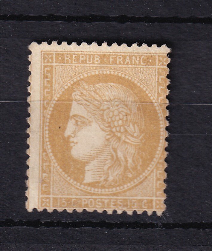 Franța 1871 - Cote 725€, Ceres 15c bistre - Yvert n°59 #1.0